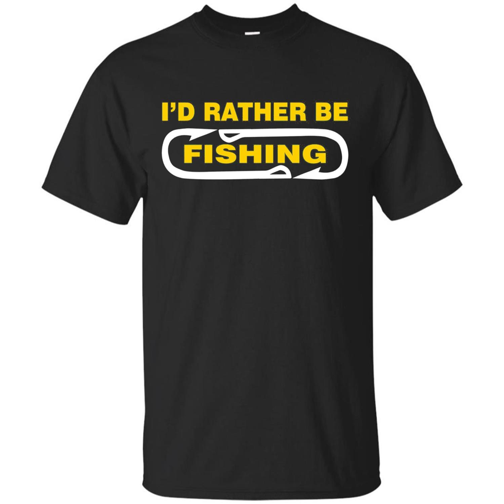 I'd Rather Be Love Fishing T-shirt Black