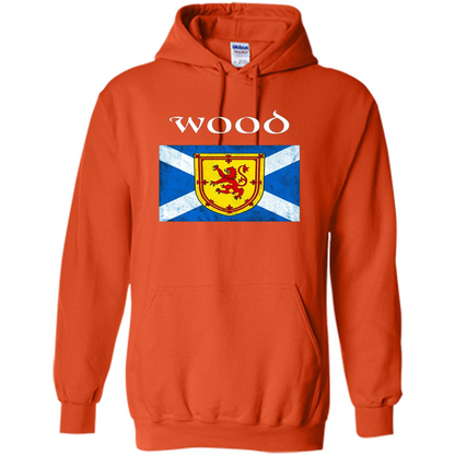 Scottish Clan Wood T-shirt Orange