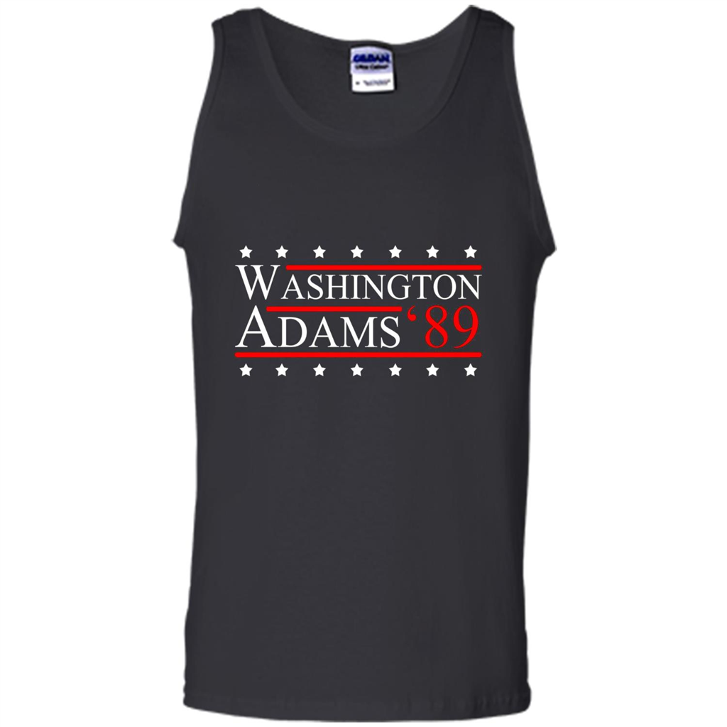 Washington Adams 1789 July 4th T-shirt Black