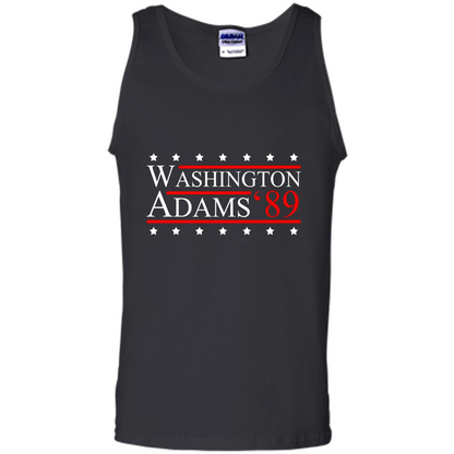 Washington Adams 1789 July 4th T-shirt Black