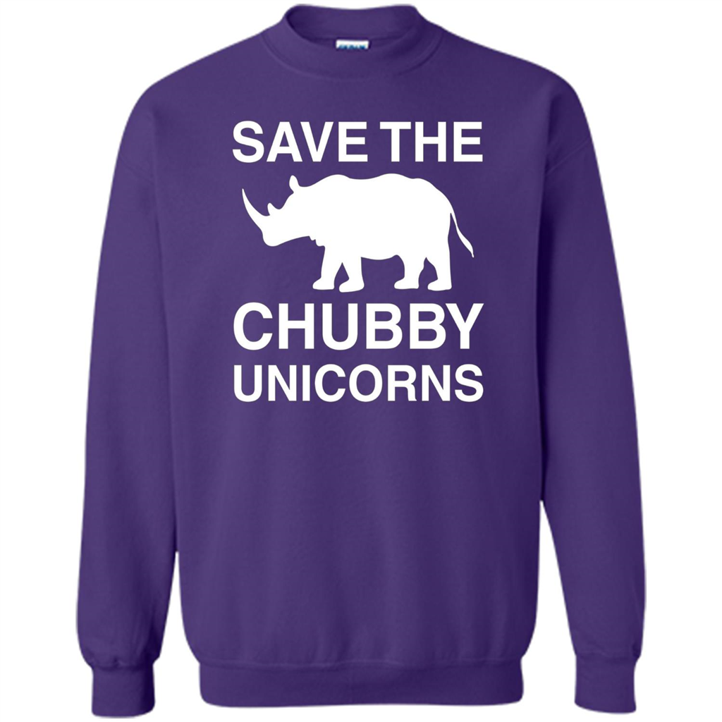 Save the Chubby Unicorns T Shirt For Men, Womens, and Kids Purple