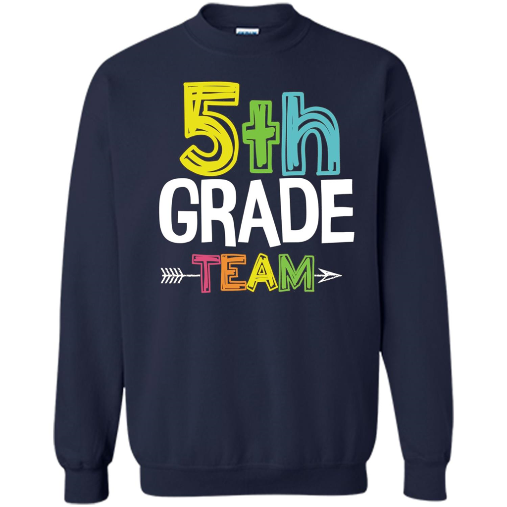 Back To School T-shirt Team Fifth Grade Teacher Navy
