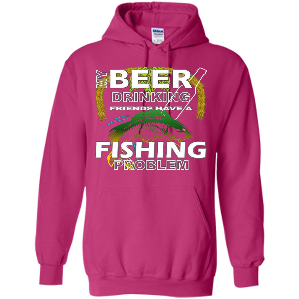 Beer Drinking Friends Have A Fishing Problem T-Shirt Heliconia