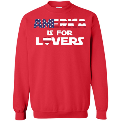 America Is For Lovers T-shirt Red