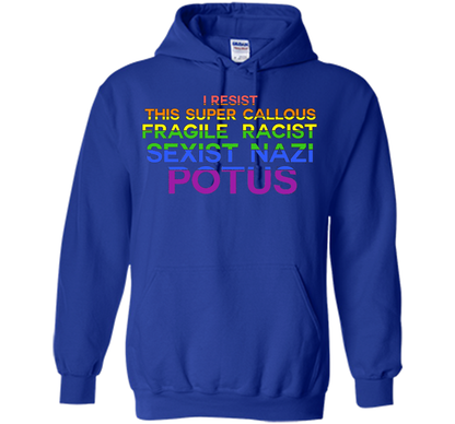 I Resist This Super Callous Fragile Racist Sexist Nazi Potu T-shirt Royal