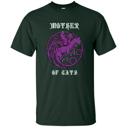 Mother Of Cats T-shirt Forest Green