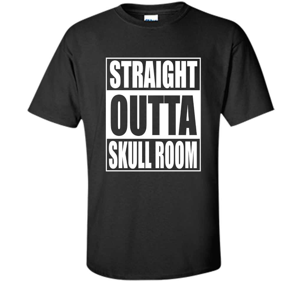Straight Outta Skull Room Chiari Malformation T-shirt Black