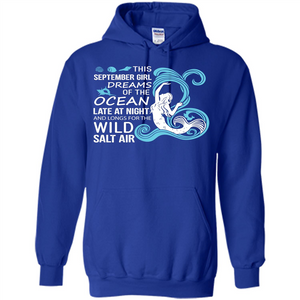 This September Girl Dreams Of The Ocean Late At Night T-shirt