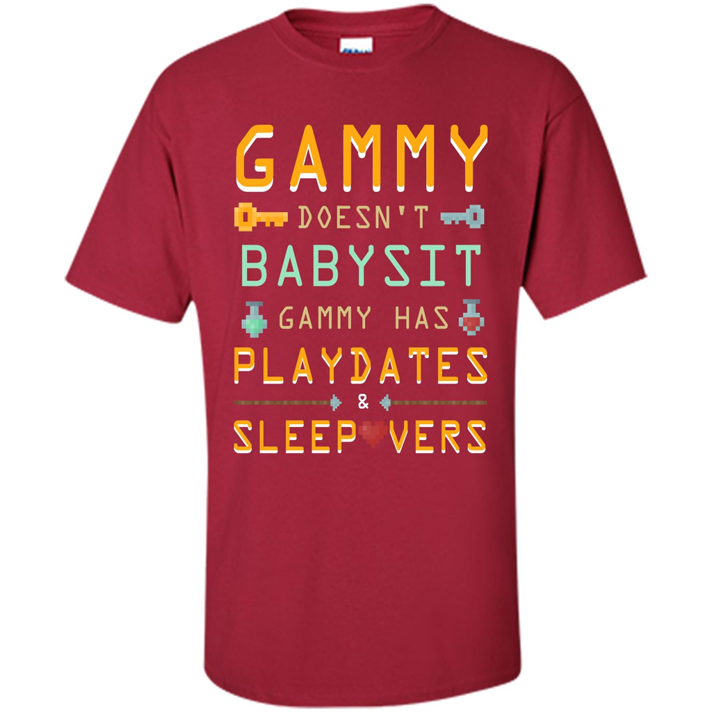 Nana T-shirt Gammy Doesn't Babysit Gammy Has Playdates Sleepovers Cardinal