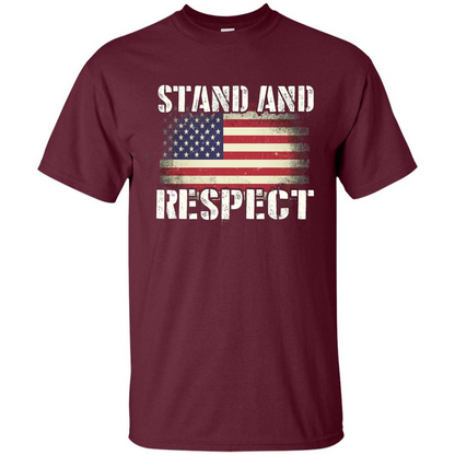 Military T-shirt Stand And Respect