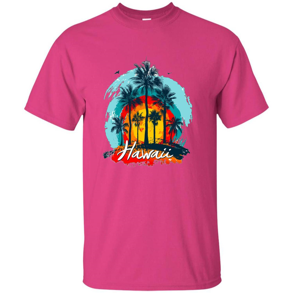 Summer T-shirt Hawaiian Islands Aloha T-Shirt Heliconia