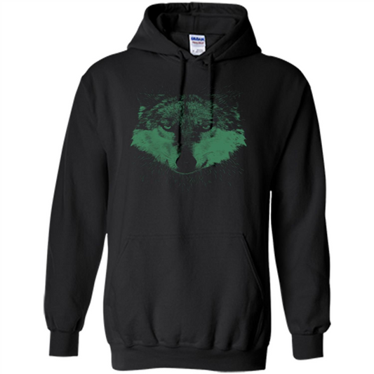 Wolf Head Animal T-shirt Black