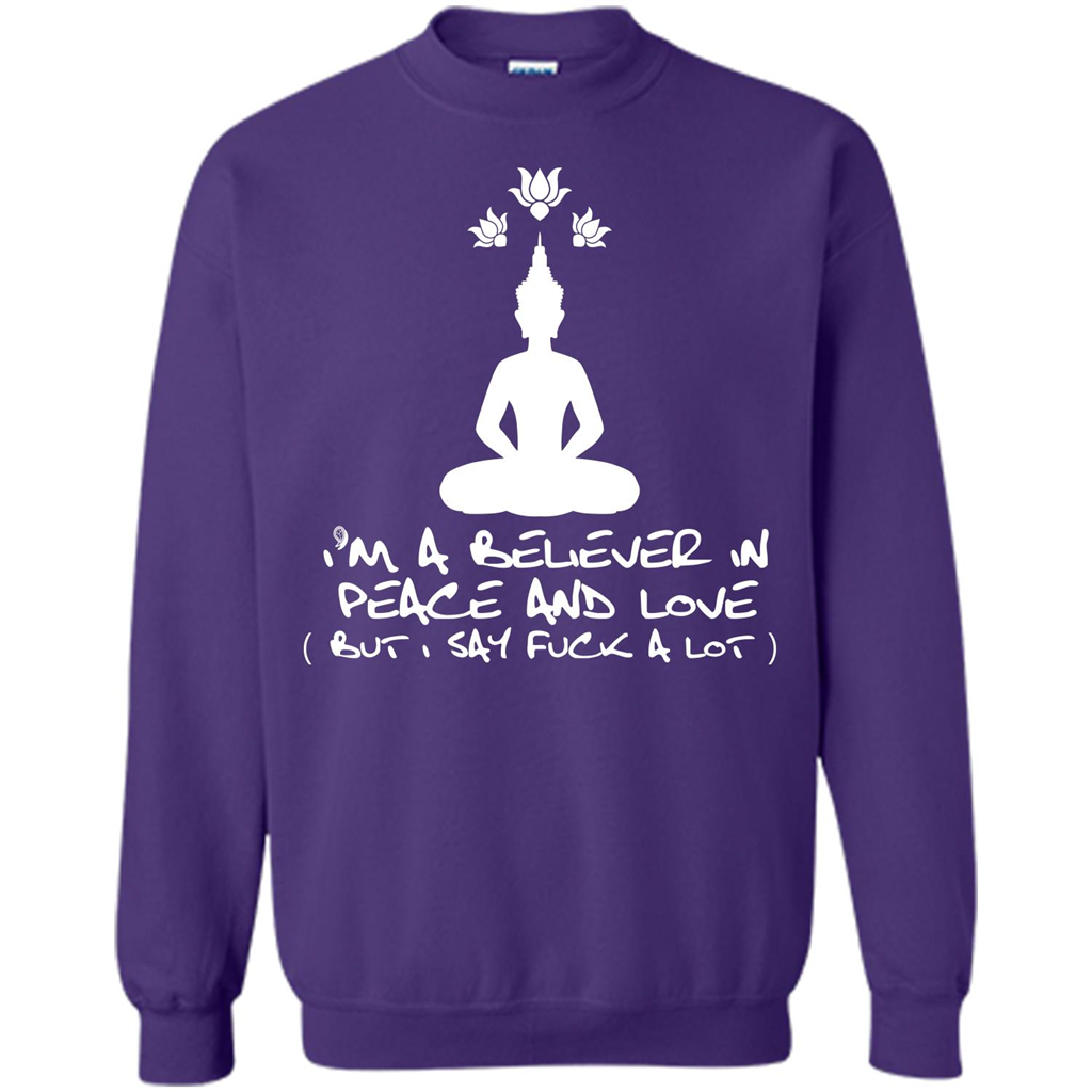 Buddhist T-shirt I'm A Believer In Peace And Love T-shirt Orange