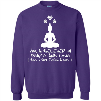 Buddhist T-shirt I'm A Believer In Peace And Love T-shirt Orange