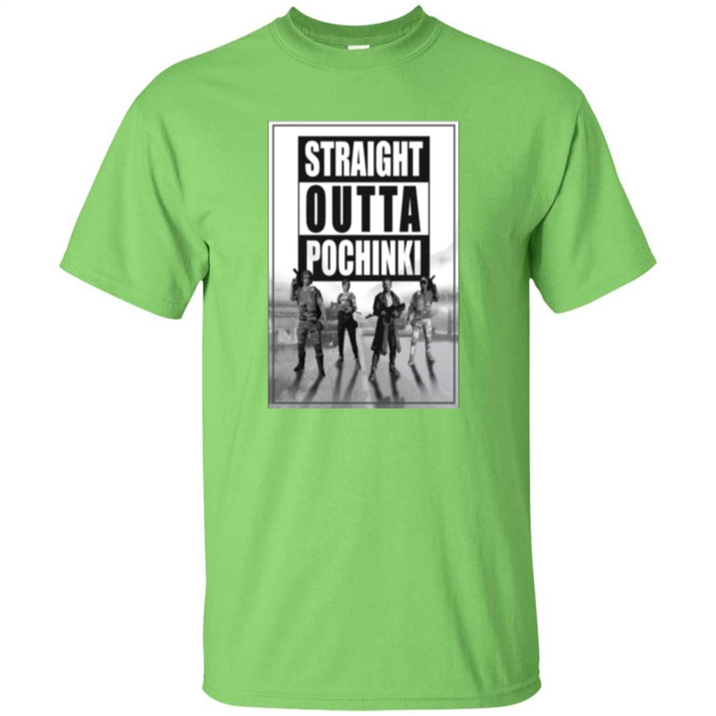 Straight Outta Pochinki T-shirt Lime