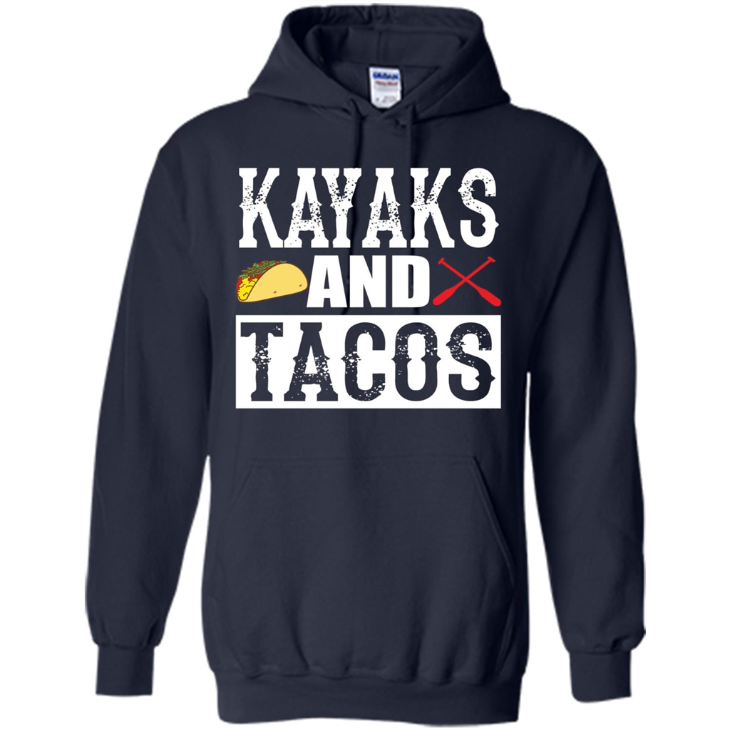 Funny Taco T-shirt Kayaks and Tacos Navy