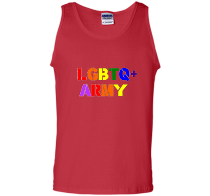 LGBTQ+ Army T-Shirt cool shirt Red