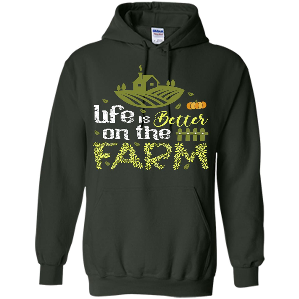 Farmer T-shirt Life Is Better On The Farm T-shirt Forest Green