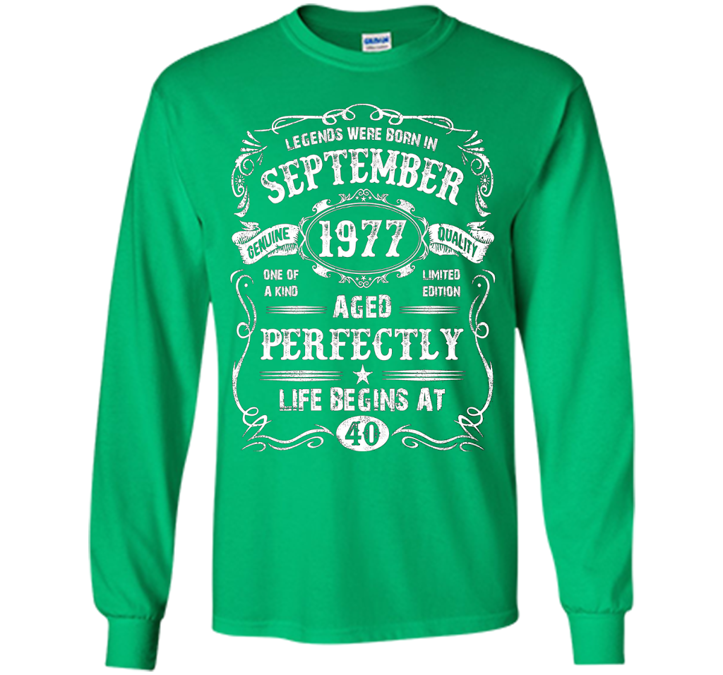 September 1977 40th Birthday T-shirt Irish Green