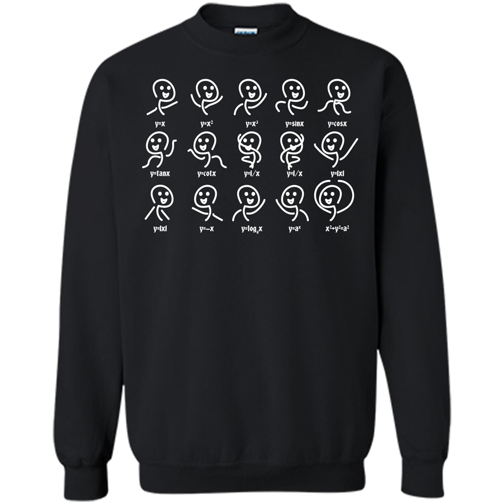 Math Lover T-shirt Algebra Dance Funny Graph Figures Math Equation Black