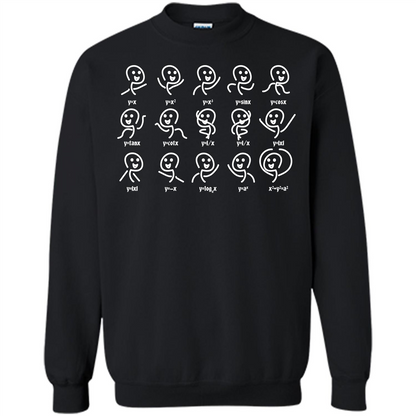 Math Lover T-shirt Algebra Dance Funny Graph Figures Math Equation Black