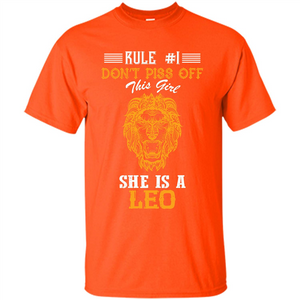 Leo T-shirt Rule Dont Piss Off This Girl T-shirt