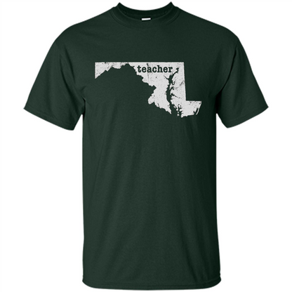 Maryland Teacher Home Style T-Shirt Forest Green