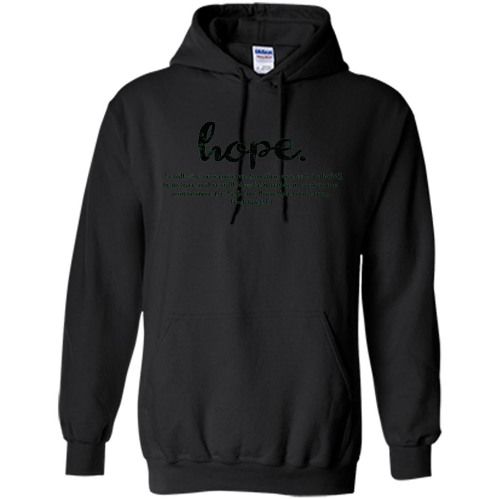 Hope Inspiration Tshirt With Bible Quote Black