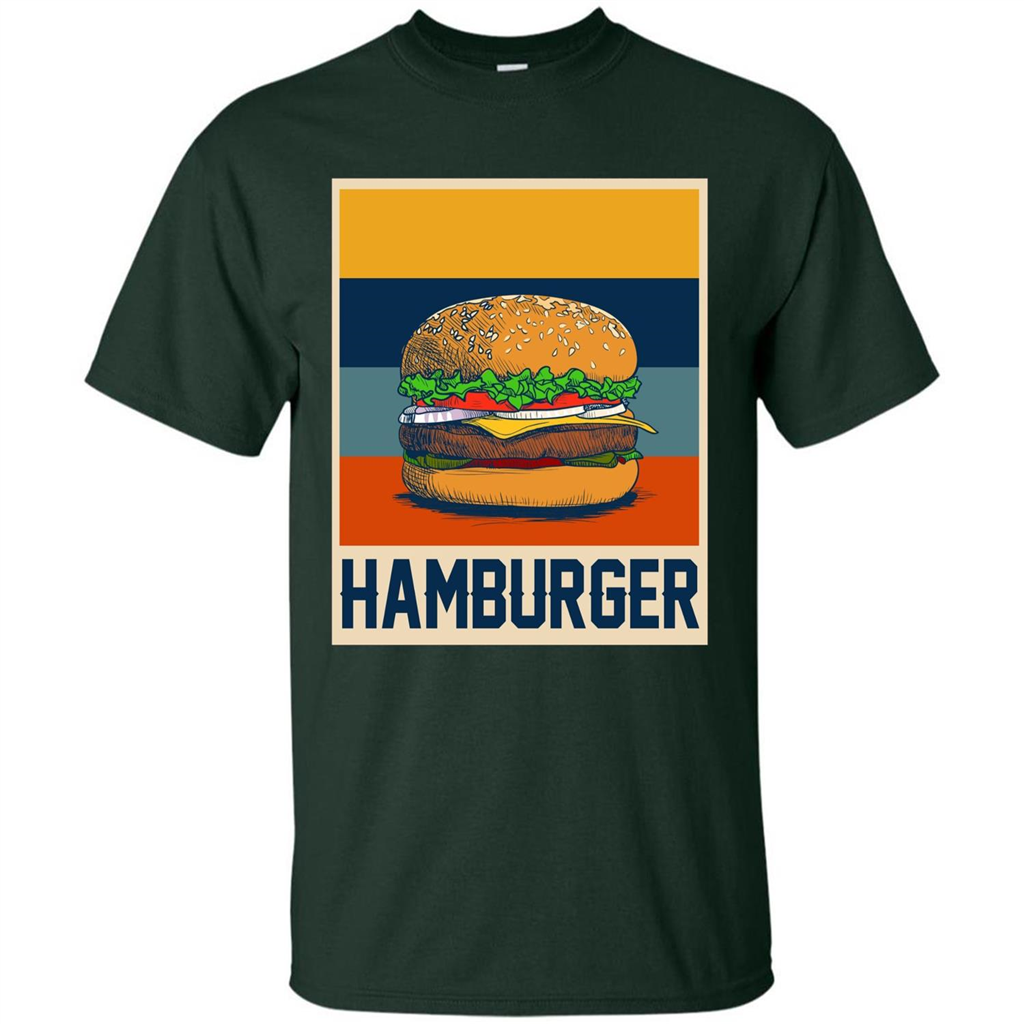 Hamburger T-shirt Vintage Hamburger T-shirt Forest Green