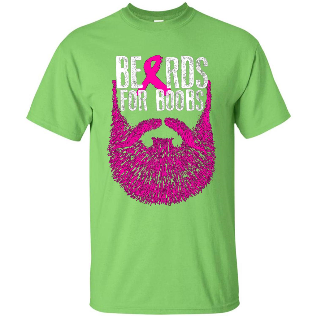 Beards For Boobs T-shirt Lime