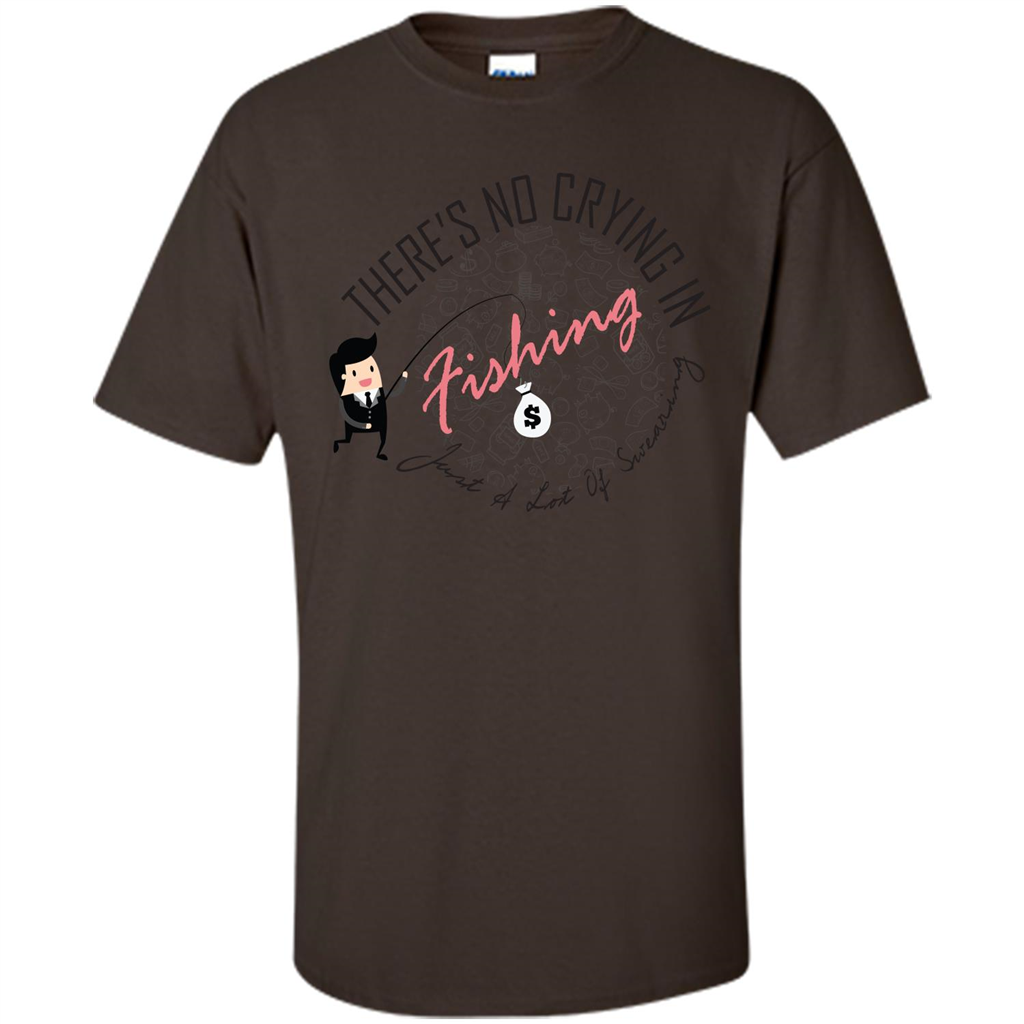 No Crying Fishing T-shirt Dark Chocolate