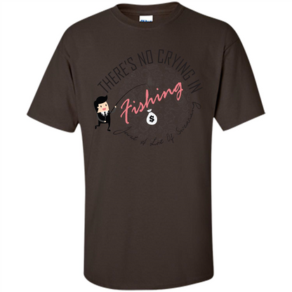 No Crying Fishing T-shirt Dark Chocolate