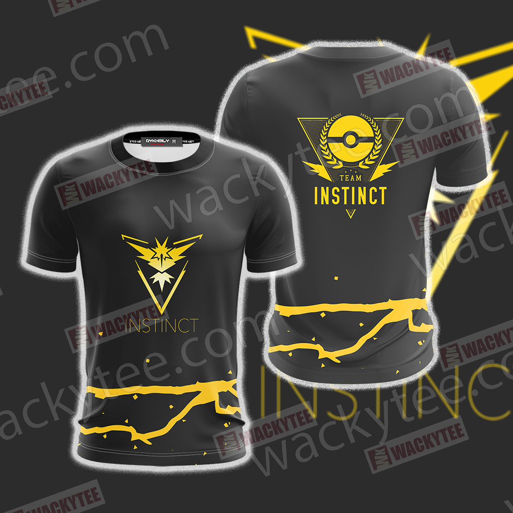 Team Instinct Pokemon Go Unisex 3D T-shirt
