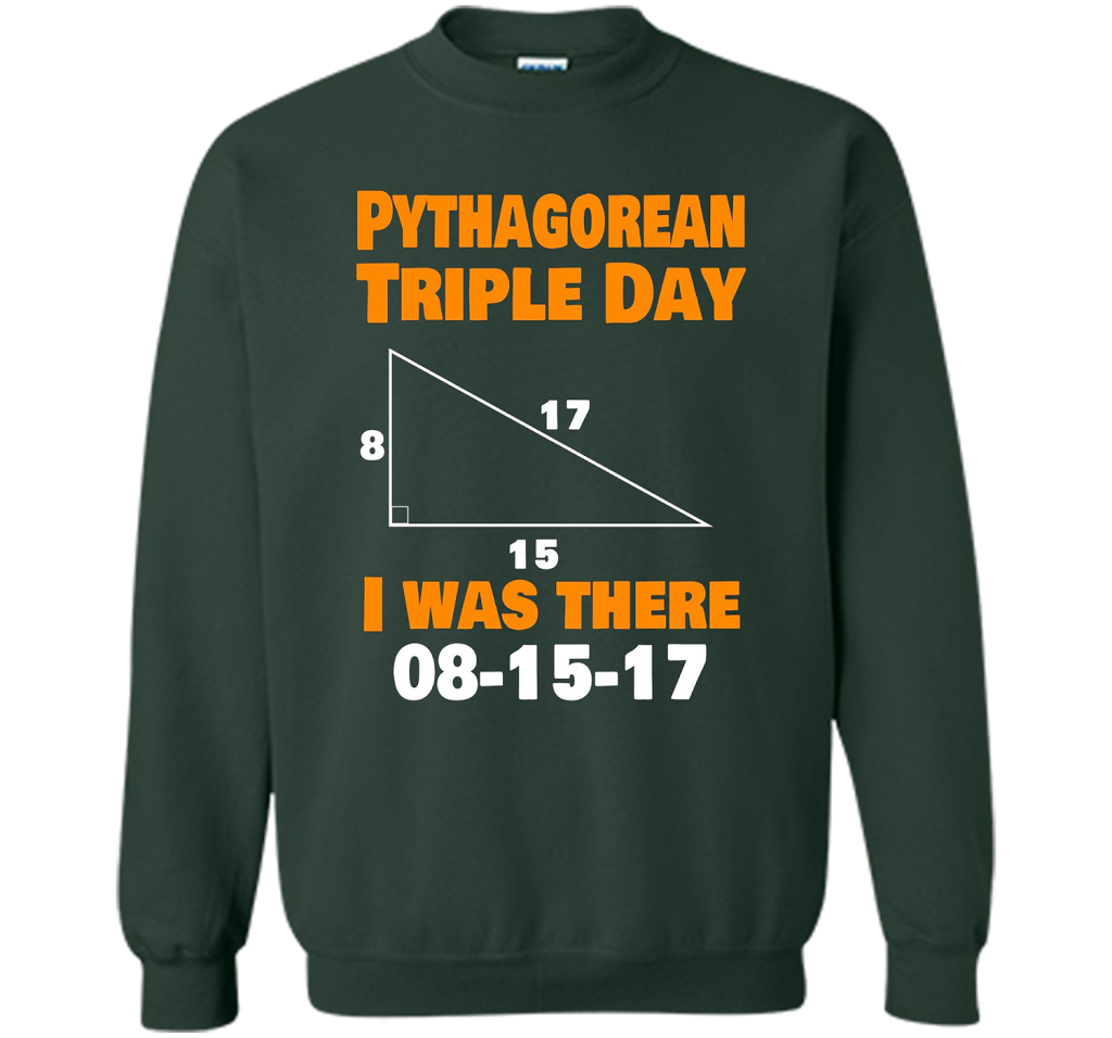 Pythagorean Triple Day 2017 8-15-17 Geeky T-shirt Forest Green