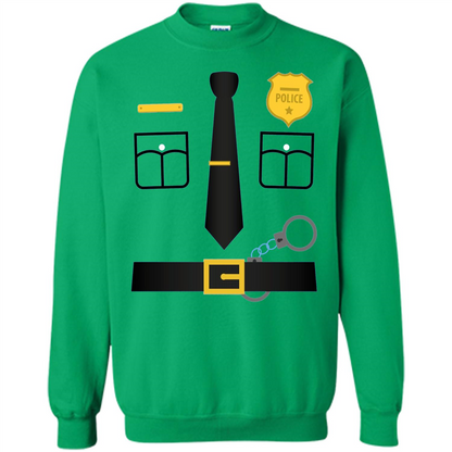 Policeman Costume T-Shirt Halloween Outfit T-shirt Irish Green