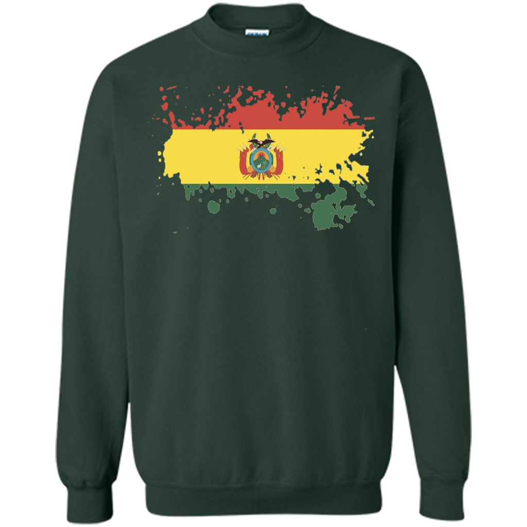 Flag of Bolivia Bolivian T-shirt Forest Green