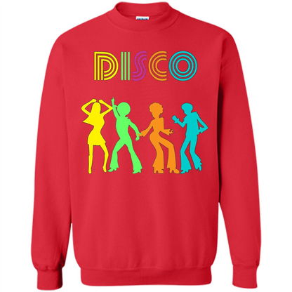 Disco Dancers Dancing Design T-shirt Red