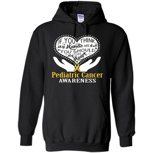Pediatric Cancer T-shirt Raise Awareness Black