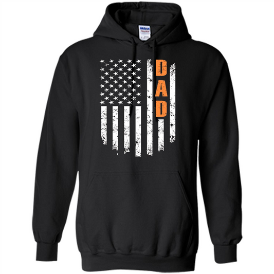 Fathers Day T-shirt American Flag Black