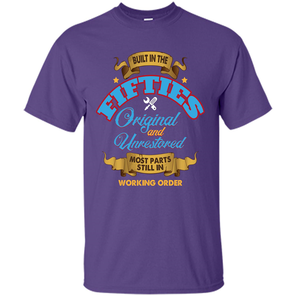 Built in 50s Original and Unrestored Most Parts Still In Working Order T-shirt Purple