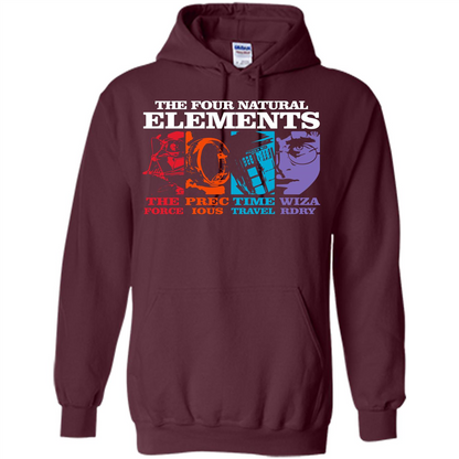 Movie T-shirt The Four Natural Elements T-shirt Maroon