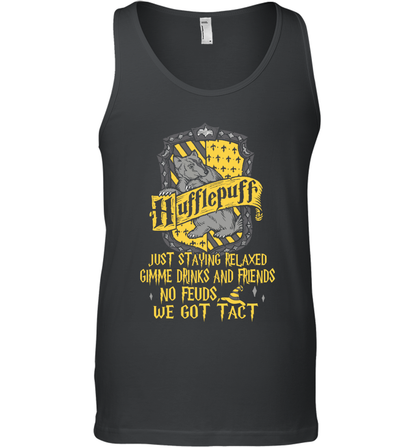 Harry Potter Quotes Hufflepuff Tank Top Tank Top Black