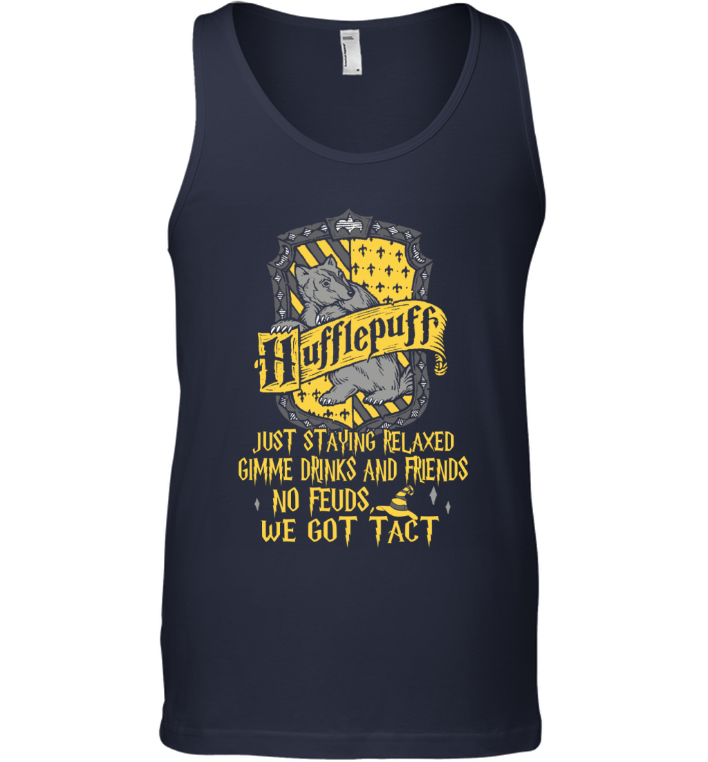 Harry Potter Quotes Hufflepuff Tank Top Tank Top Navy