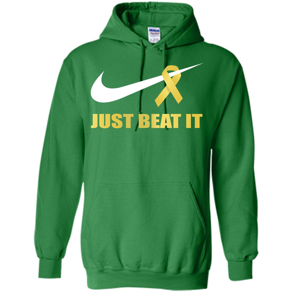 Cancer Awareness T-shirt Just Beat It T-shirt Irish Green