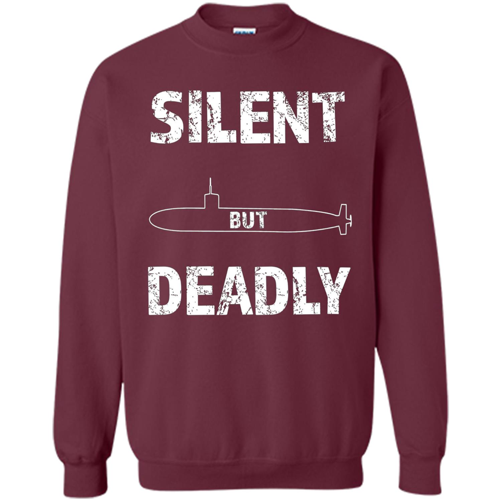 Submariners T-shirt Silent But Deadly T-shirt Maroon