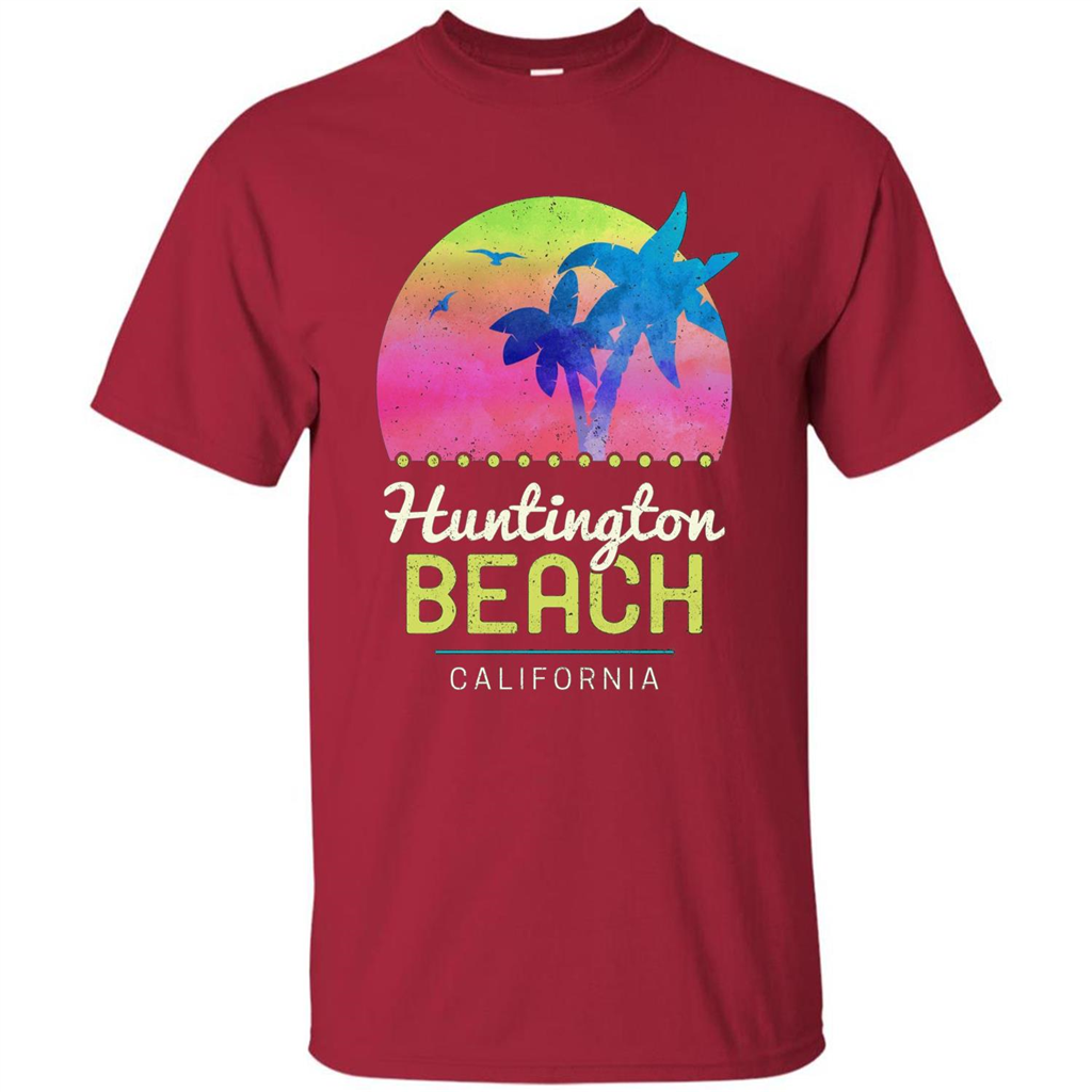Huntington Beach California T-shirt Cardinal