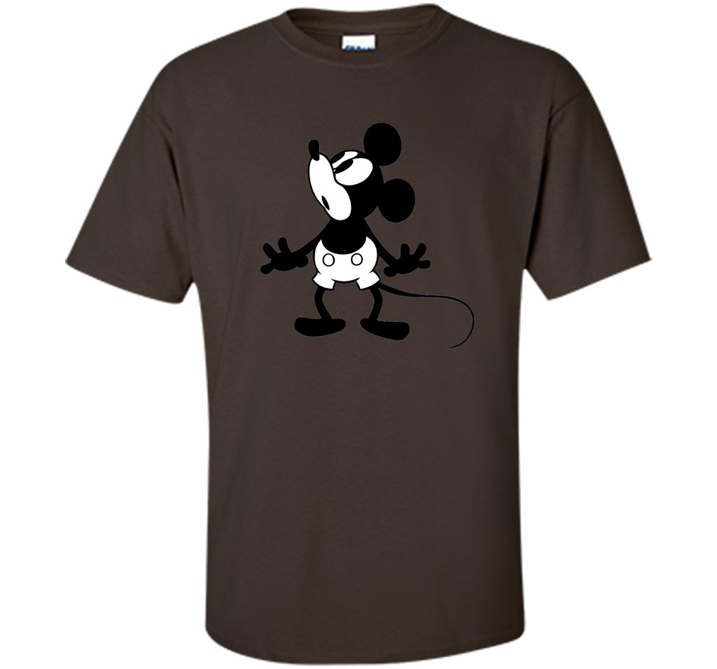 Disney Classic Mickey Mouse Graphic T-Shirt shirt Dark Chocolate