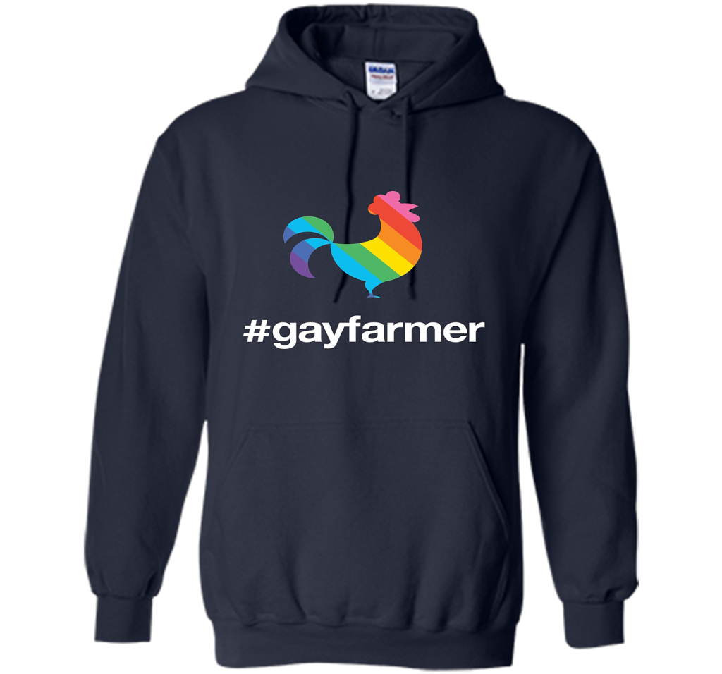 Hashtag Gay Farmer Pride Chicken T-Shirt t-shirt Navy