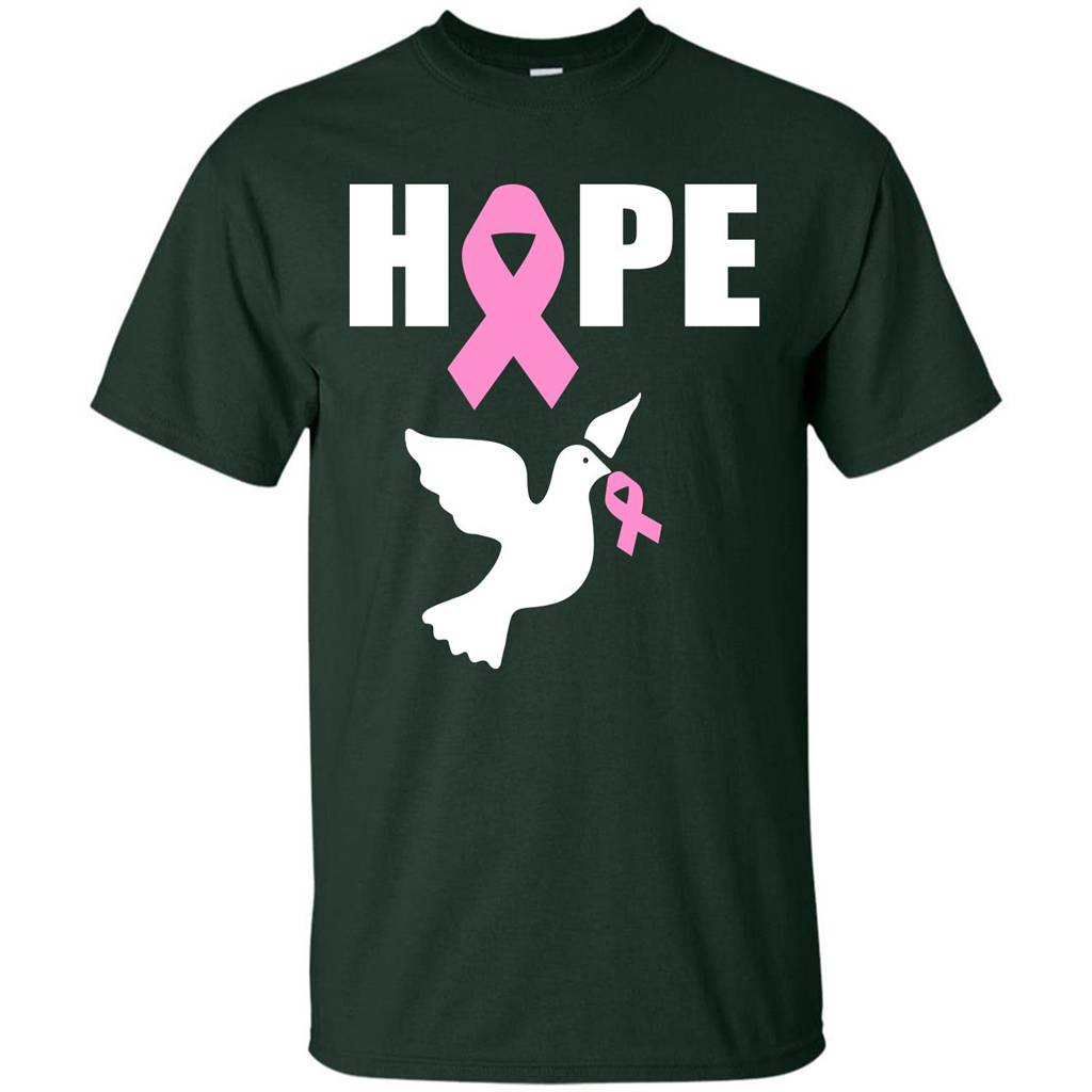 Cancer Awareness T-shirt Hope T-shirt Forest Green