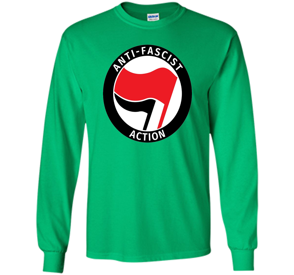 Antifa Logo Antifa Flag Anti Fascist T-shirt Irish Green